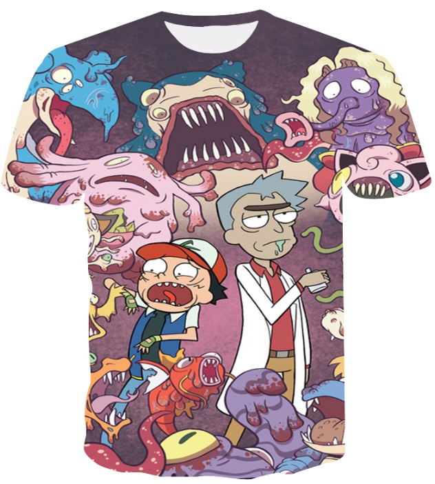 Rick and Morty Shirt Men and Women Fashion 3D T-Shirt DS2